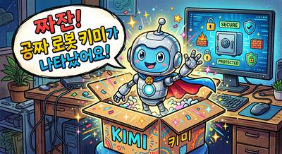 키미 K3, 사이버 보안도 오픈소스 최강...GPT-5.6 테라급 성능 - 짜잔! 공짜 로봇 '키미'가 나타났어요!